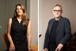 Alexandra Charroin-Spangenberg, présidente du SLF, et Guillaume Husson, délégué général du SLF