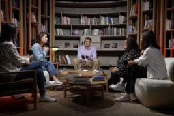 Le plateau du webinaire spécial romance 2025 de Livres Hebdo