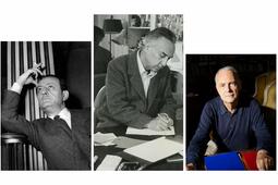 (De gauche à droite) André Malraux, Romain Gary et Patrick Modiano