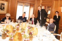 Laurent Mauvignier avec son éditeur Thomas Simonnet des éditions de Minuit