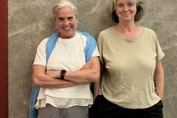 Maja Thomas et Virginie Clayssen à Sharjah, aux Émirats arabes unis