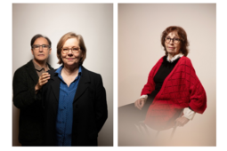 Bernardo Toro et Florence Didier-Lambert, cofondateurs de la revue Rue Saint Ambroise (à gauhe) et Martine Malinski, gérante et éditrice des éditions TriArtis