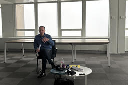 Franck Bondoux lors de la conférence de presse du 29 janvier 2026