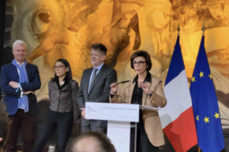 La ministre de la Culture Rachida Dati présentant ses voeux, le 29 janvier 2026