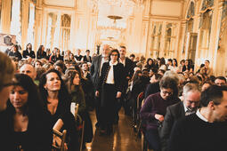 La ministre de la Culture Rachida Dati lors de la présentation du festival du livre de Paris 2026