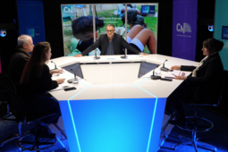 Capture d'écran du live « Les jeunes Français et la lecture », édition 2026. Alice Tétaz, Etienne Mercier, David Abiker, Régine Hatchondo