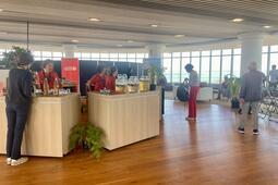 L'espace où peuvent se retrouver les membres du nouveau club de partenaires, levier financier que développe le festival Étonnants voyageurs.