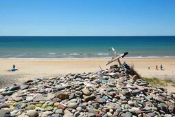 La tombe de Dobby sur la plage Freshwater West
