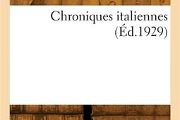 Chroniques italiennes_Hachette BNF_9782329887326.jpg