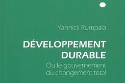 Developpement durable ou le gouvernement du chang_le Bord de leau_9782356870803.jpg