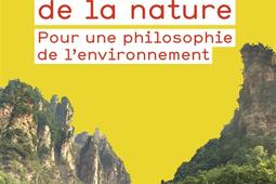 Du bon usage de la nature  pour une philosophie d_Flammarion_9782080268761.jpg