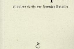 Eloge de lirrespect  et autres ecrits sur Georges Bataille_Descartes  Cie.jpg