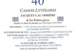 Hommes sans épaules (Les), n° 40. Jacques Lacarrière & les poètes grecs.jpg