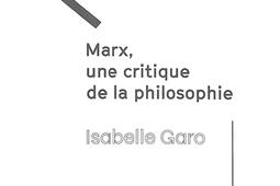 Marx une critique de la philosophie_Ed sociales_9782353670925.jpg