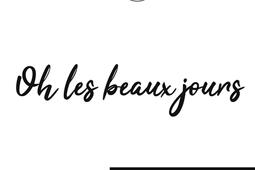 Oh les beaux jours de Samuel Beckett fiche de lec_Cenacle Editions_9782759311040.jpg
