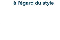 Une certaine gene a legard du style_les Impressions nouvelles_9782390701255.jpg